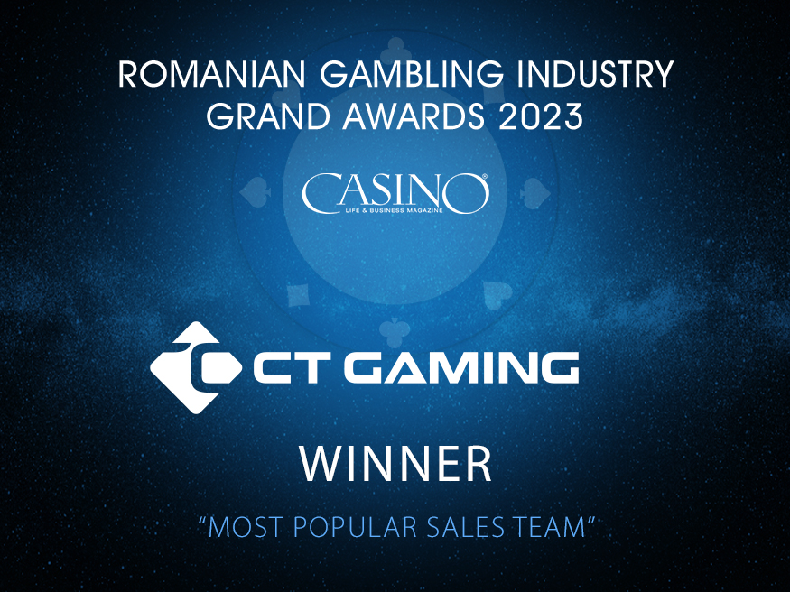 Romanian Gaming Industry Grand Awards 2023: CT Gaming's sales team